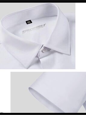 Men's White Dress Shirt - Classic Collar